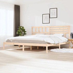 3101043 vidaXL Estrutura de cama 200x200 cm madeira de pinho maciça