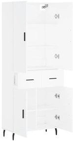 Armário alto 69,5x34x180 cm derivados de madeira branco