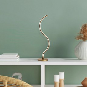 Candeeiro de Mesa Yilan – Dourado – Diâmetro 13 cm Altura 57 cm