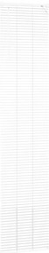Persiana de Janela com cortinas Outros Manual Branco 40 x 220 cm Alumí
