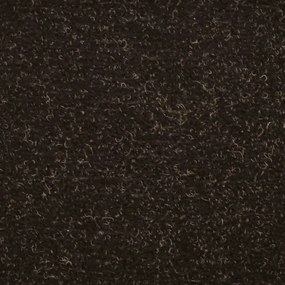 Tapetes escada autoadesivos 5 pcs 65x21x4cm castanho-escuro