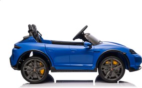 Carro elétrico para Crianças 24V Porsche Taycan Turbo S, 2 Lugares, Rodas Espuma EVA, assento couro ecológico Azul