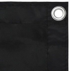 Tela de varanda 120x600 cm tecido Oxford preto