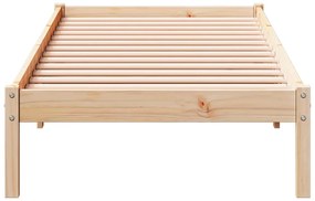 Cama extra longa sem colchão 90x220 cm madeira de pinho maciça