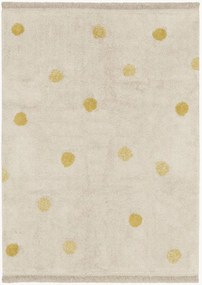 Tapete infantil lavável artesanal em algodão Hippy Dots