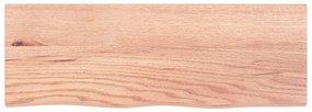 Prateleira de parede 80x30x(2-4) cm carvalho tratado castanho