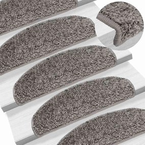 Tapetes de escada 20 pcs 65x21x4 cm cinzento