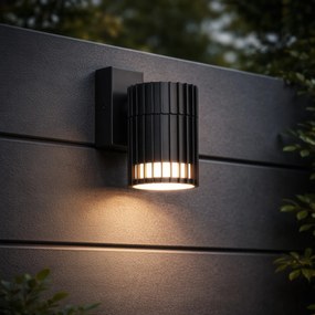 Candeeiro de parede exterior design preto IP44 - Boris