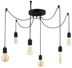 Candeeiro de Teto Kabluni – Preto – 126 x 126 cm