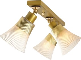 Chandelier Foca – Dourado – Diâmetro 62 cm, Altura 22 cm