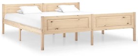 vidaXL Estrutura de cama em pinho maciço 180x200 cm