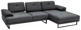 Sofá de Canto Mustang – Antracite – 274 x 174 cm