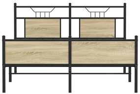 Estrutura cama s/ colchão derivados de madeira carvalho sonoma