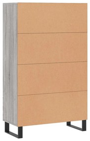 Armário alto derivados de madeira 69,5x31x115cm cinza sonoma