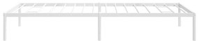 Estrutura de cama metal 90x200 cm branco