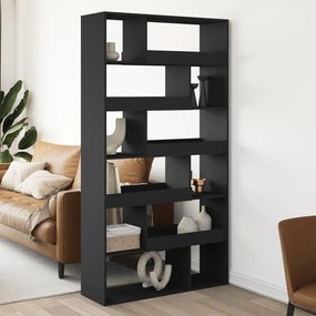 vidaXL Divisória 100x33x187,5 cm derivados de madeira preto