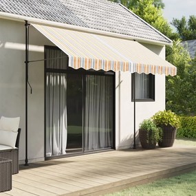 Tecido de substituição para toldo 3x2,5 m riscas multicor
