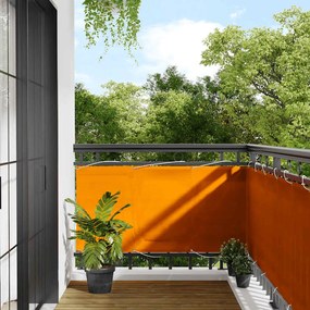 Tela de varanda 75x800 cm 100% poliéster oxford laranja