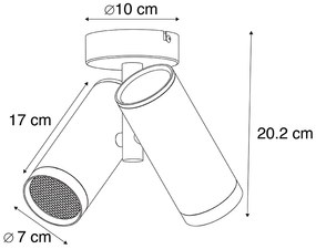 Projeto spot black 2-light - Scopio Honey Design