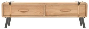 Móvel de TV madeira de abeto maciça 110x33x35 cm