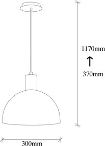 Candeeiro Chandelier Sivani – Turquesa – 30 cm x 117 cm