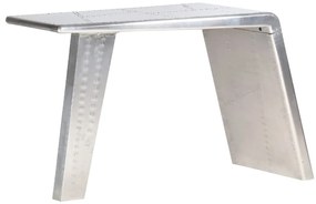 Secretária aviador 112x50x76 cm metal prateado