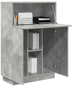Mesa Cinza Concreto Cinza concreto Madeira engenheirada Padrão