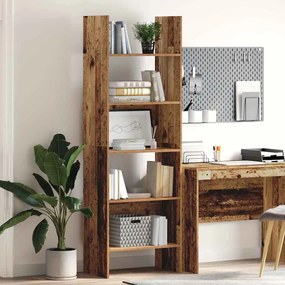 vidaXL Gabinete de Livros Madeira antiga 60 x 35 x 180 cm