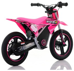 Mini moto elétrica para crianças Minicross 350W Roan MX E350 14/14" Supermotard Rosa