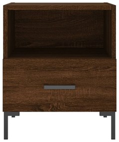 Mesa de cabeceira 2 pcs derivados de madeira carvalho castanho