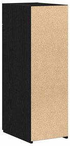 Sideboard vidaXL Preto Carvalho 30x42,5x93 cm Madeira de engenharia