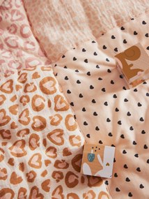 Tapete de chão em patchwork / Fundo de Parque, LOVELY LEO estampado rosa