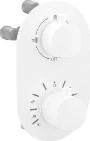 Mexen Kai Torneira termostática para banheira e duche com 3 saídas, branca - 77602-20