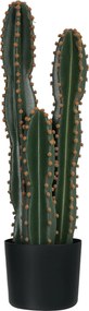 Cacto artificial de grande realismo, planta artificial de grandes dimensões, dim. Ø 17 x 60 cm (altura), verde