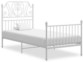 Estrutura de cama 100x200 cm metal branco