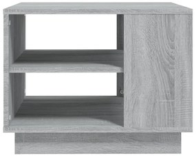Mesa de centro 55x55x43 cm derivados de madeira cinza sonoma
