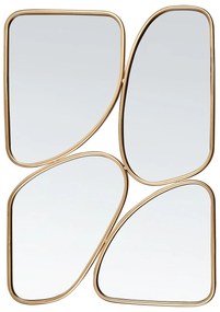 Espelho de parede em metal dourado 70 x 100 cm DIANCEY Beliani
