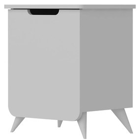 Mesa de Cabeceira Esla – Branco – 49x60x39 cm