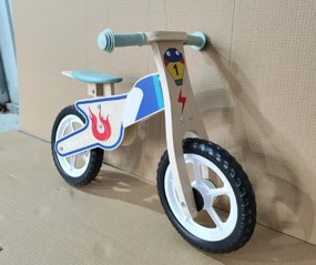 AIYAPLAY Bicicleta de Equilíbrio Infantil sem Pedais com Selim Regulável em PU, para 3-5 Anos Até 50 kg, Madeira Natural | Aosom Portugal