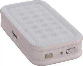 Outsunny Colchão Insuflável Individual Dobrável com Bomba, Enchimento em 3 Min e Esvaziamento em 2 Min, Bolsa, Suporta 200 kg, 190x97x39 cm, Caqui | Aosom Portugal