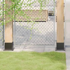 vidaXL Bases de coluna quadradas 4 peças 141x141mm aço revestido a pó