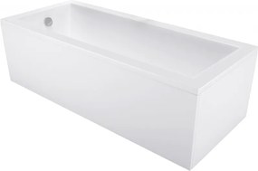 Mexen Cubik banheira retangular 170 x 80 cm com revestimento, branca - 55031708000X
