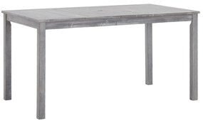 5 pcs conjunto de jantar para exterior acácia maciça cinzento