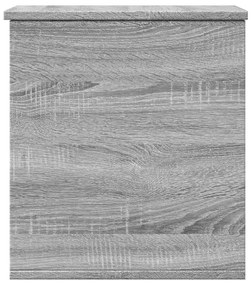Caixa de arrumação 40x42x46 cm derivados madeira cinza sonoma