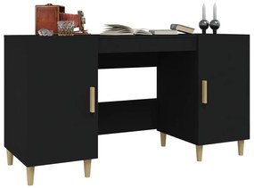 Secretária 140x50x75 cm derivados de madeira preto