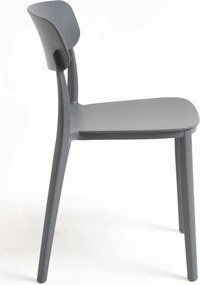 Pack 6 Cadeiras Bri - Cinza escuro