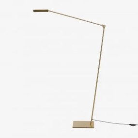 Luminária De Chão Led De Ferro Valtyn Amarelho Ouro - Sklum