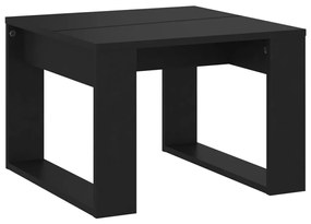 Mesa de apoio 50x50x35 cm contraplacado preto