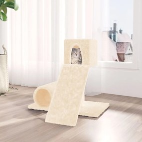 vidaXL Árvore para gatos com poste arranhador sisal 59 cm cor creme