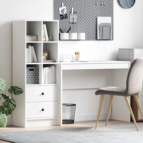 vidaXL Mesa com Armazenamento com gaveta 2 pcs Branco 100 x 40 x 76 cm